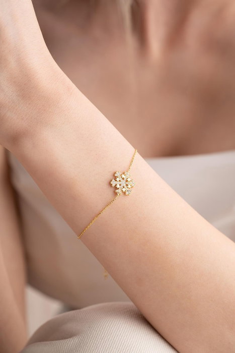 Heliophilia Silver Pulsera de Plata de Ley 925 con Baño de Oro y Circón Heliophilia Silver Pulsera de Plata de Ley 925 con Baño de Oro y Circón